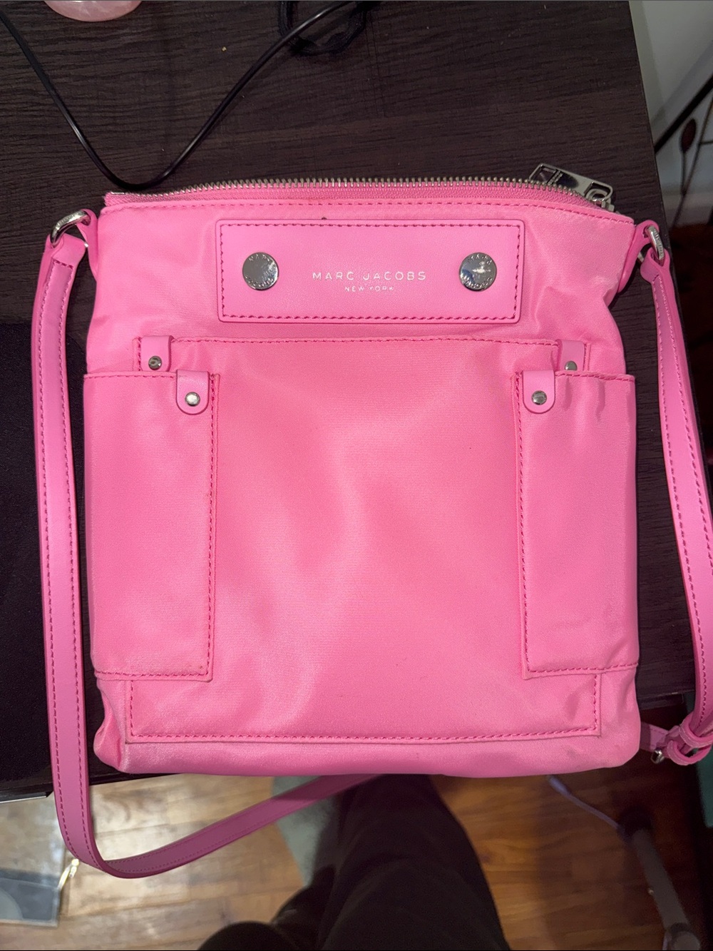 Marc Jacobs Hot Pink Nylon Crossbody Bag